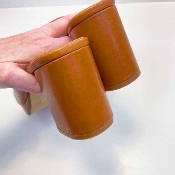 Nasty Gal Faux Leather Block Heel Open Toe Mules, Size 10 - Picture 5 of 8